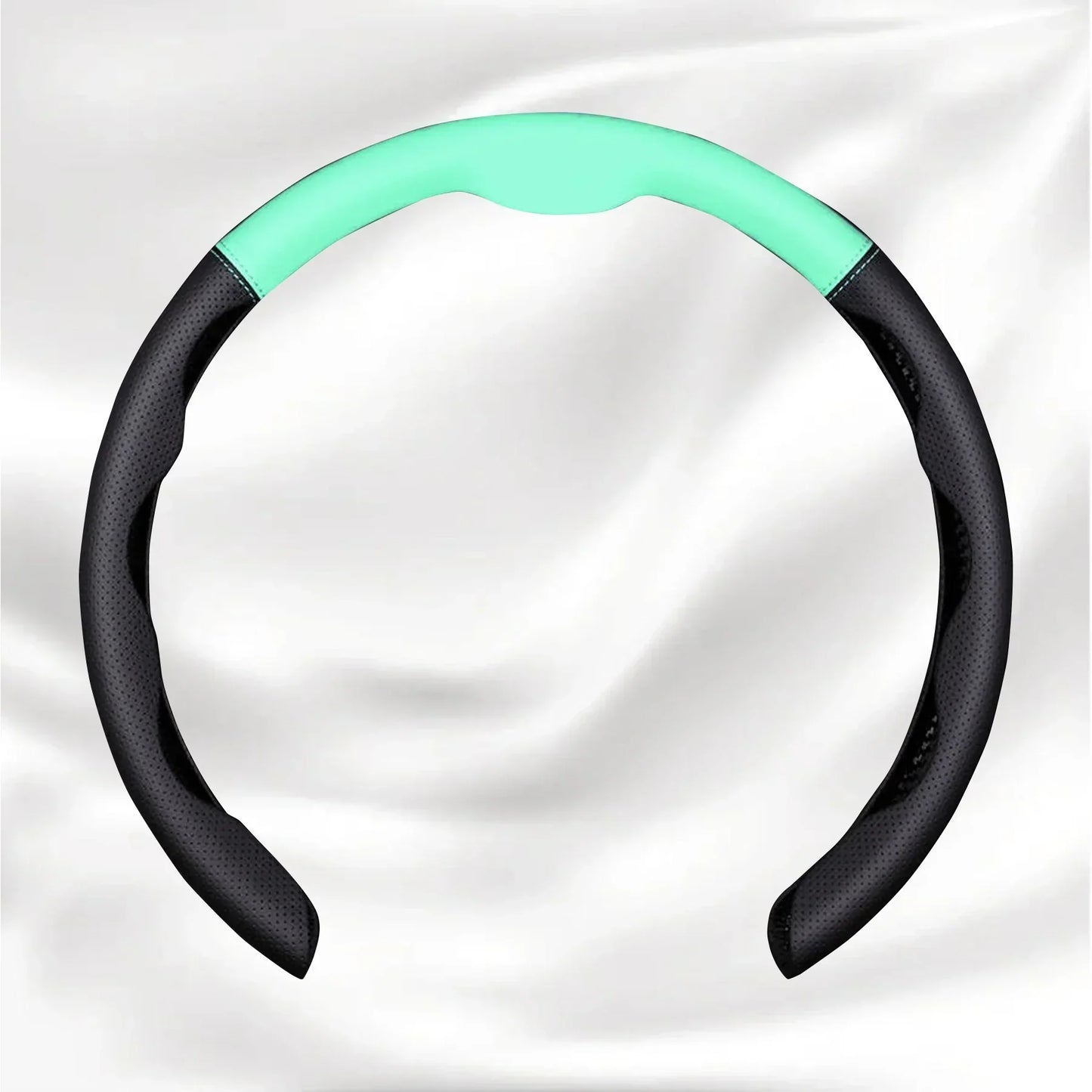 Nexi Customized Car Logo Breathable Ultra-thin 5D Leather & Carbon Car Steering Wheel Cover Universal Fit